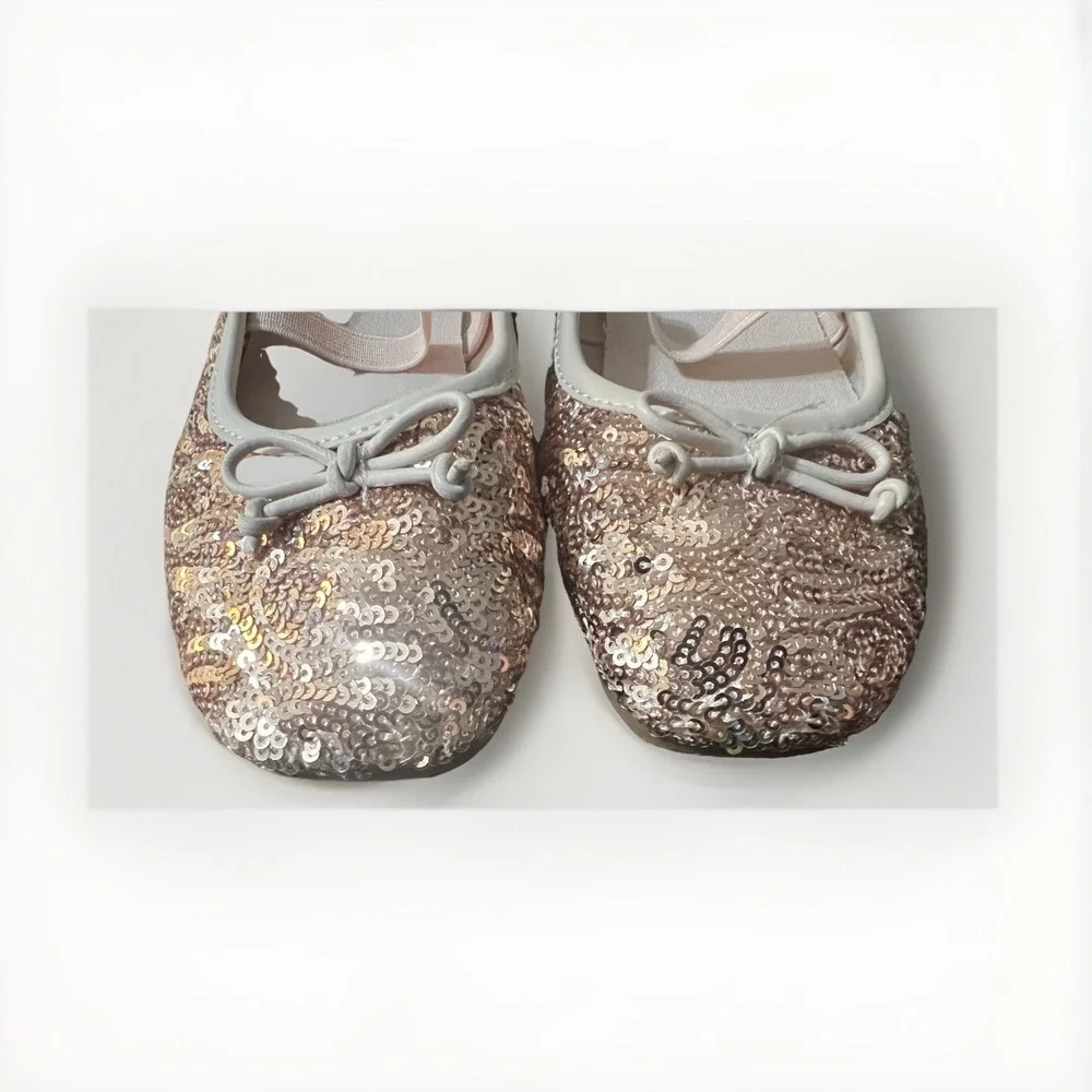 GAP Sequin Bow Mary Jane Kids Ballet‎ Flats 13